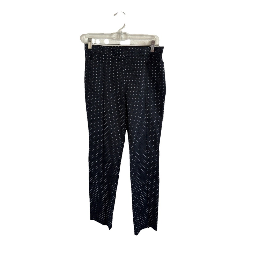 AKRIS PUNTO Women's Black & White Polka Dot Pants Size 6